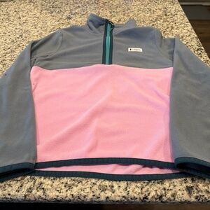 Cotopaxi Women's Amado Fleece Pullover Pink and Grey - Small